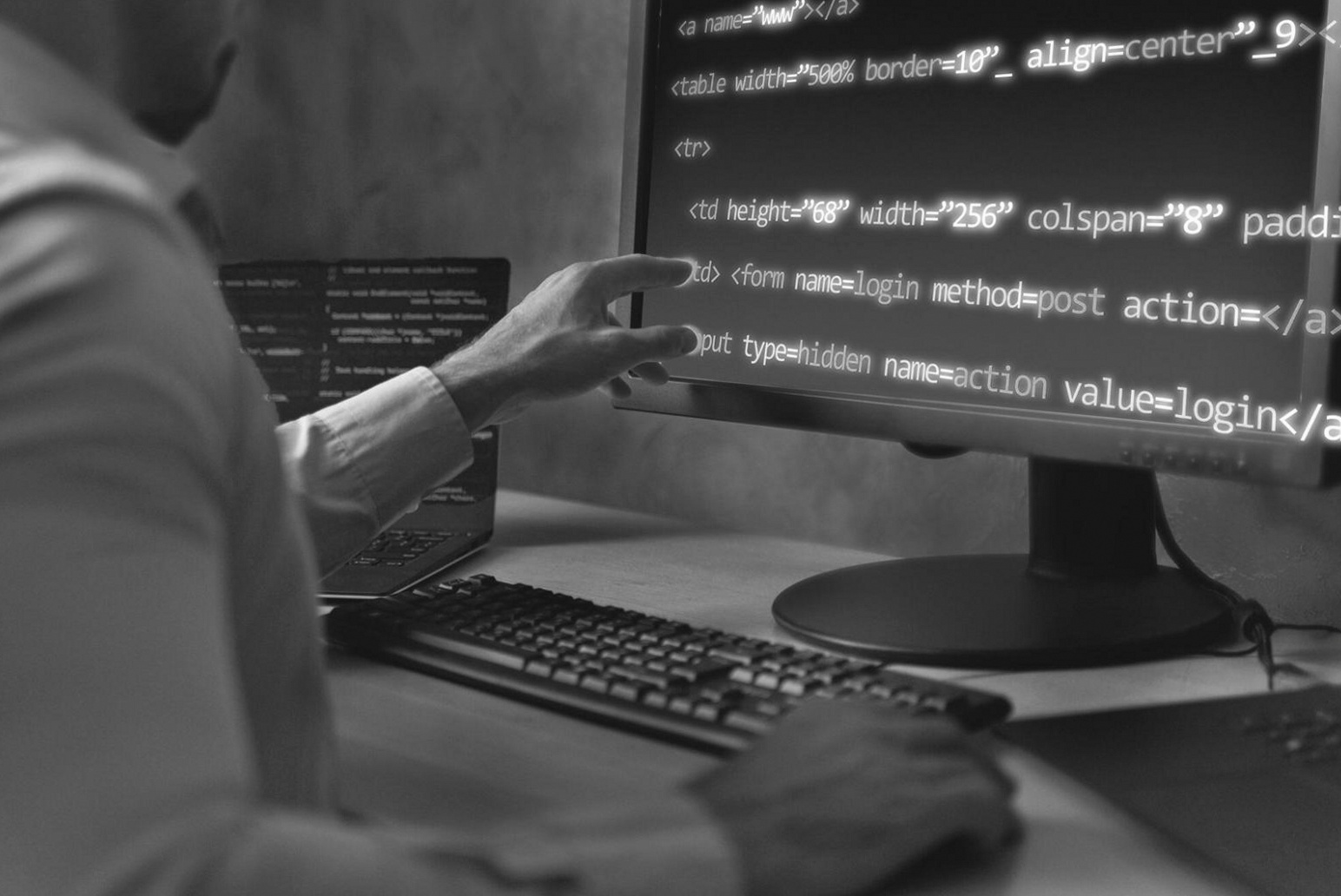 Code-editor met CSS nesting voorbeeld